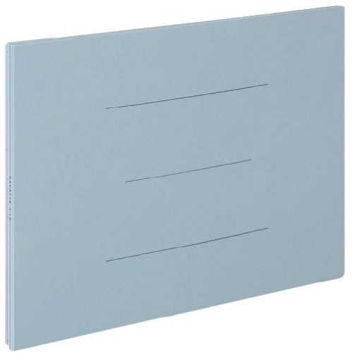 ガバットファイル（紙製）　Ｂ４横　青