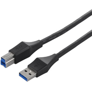 ユニバーサルコネクター　ＵＳＢ３．０　Ａ　ｔｏ　Ｂ　ケーブル　３．０ｍ　ブラック　■お取り寄せ品