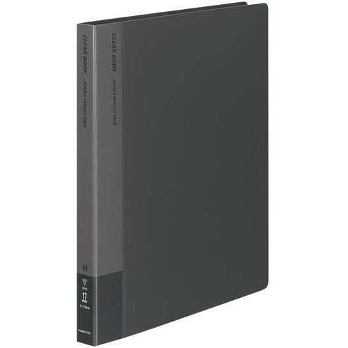 クリヤーブック替紙式濃灰Ａ４縦背幅２７ｍｍ１０冊