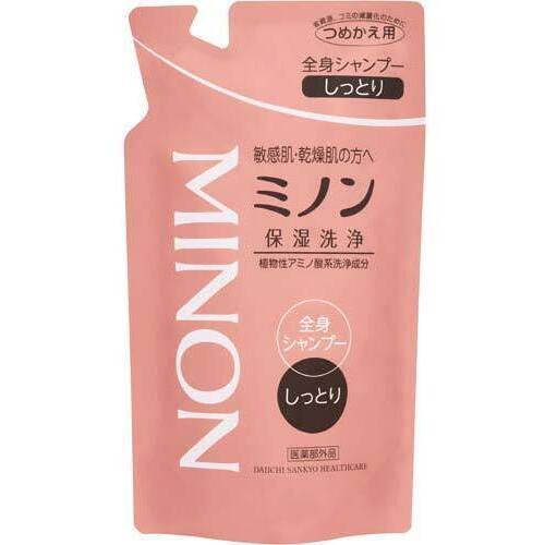 ミノン全身シャンプーしっとり詰替え　３８０ｍｌ