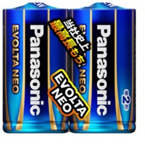 アルカリ乾電池　エボルタネオ　単２　２本入
