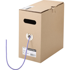 Ｃａｔ５ｅ　ＬＡＮケーブル　１００ｍ　単線　パープル　ＢＬ５Ｅ１０００ＰＵ　■お取り寄せ品