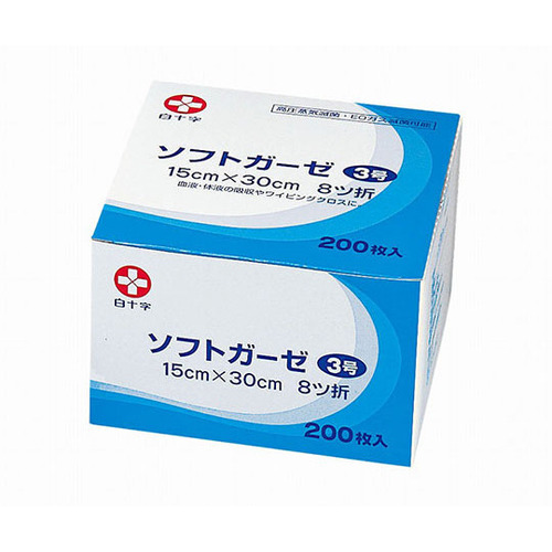ソフトガーゼ　３号　２００枚入　１７２２３