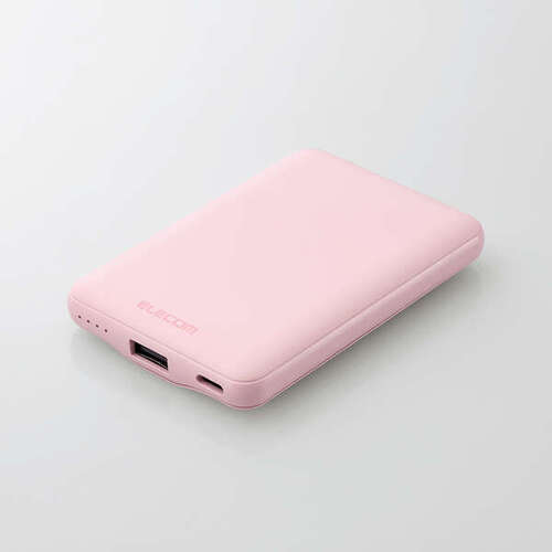 モバイルバッテリー／１５Ｗ出力／５０００ｍＡｈ／ピンク　ＤＥ－Ｃ４５－５０００ＰＮ　■２営業日内届