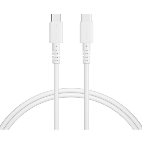 ＭＯＴＴＥＲＵ　ＵＳＢ－ＣｔｏＣシリコンケーブル１ｍ　エアリーホワイト　ＭＯＴ－ＳＣＢＣＣＧ１００－ＷＨ　■お取り寄せ品