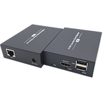 ＬＡＮケーブル利用ＨＤＭＩモニタＫＶＭエクステンダー／最大３００ｍ（送受信器セット）　■お取り寄せ品