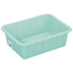 アシスト抗菌角ざる　深２型　グリーン　【お取り寄せ品】１４営業日以内届