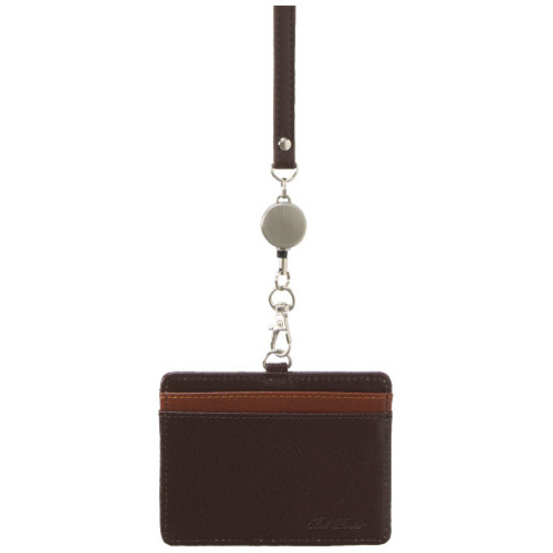 ベルポスト　リール付きＩＤカードホルダー　ブラウン　【お取り寄せ品】６営業日以内届