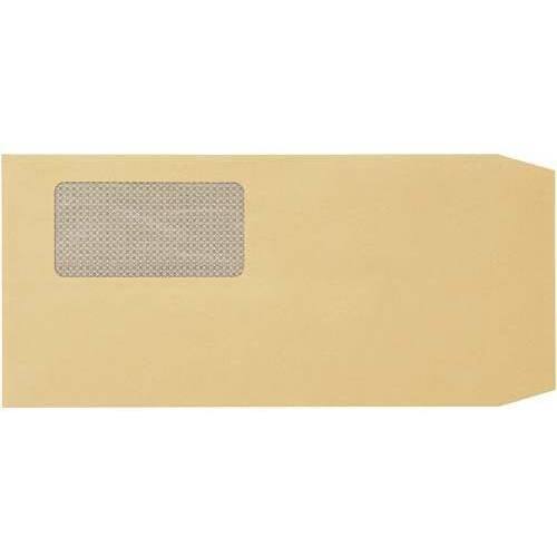 【超ＳＡＬＥ対象品】透けない窓付き封筒　クラフト　長３　１０００枚