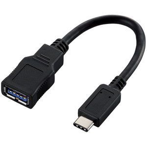 ＵＳＢ３．１変換ケーブル／Ｔｙｐｅ－Ｃ端子／ブラック　■２営業日内届