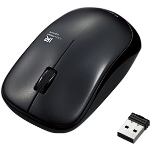 ＩＲマウス／ＥＮＥＬＯシリーズ／無線／３ボタン／省電力／ブラック　■お取り寄せ品