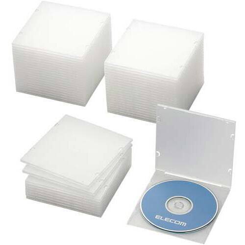 ＣＤ・ＤＶＤケース　５ｍｍ　ＰＰ製　クリア　５０枚