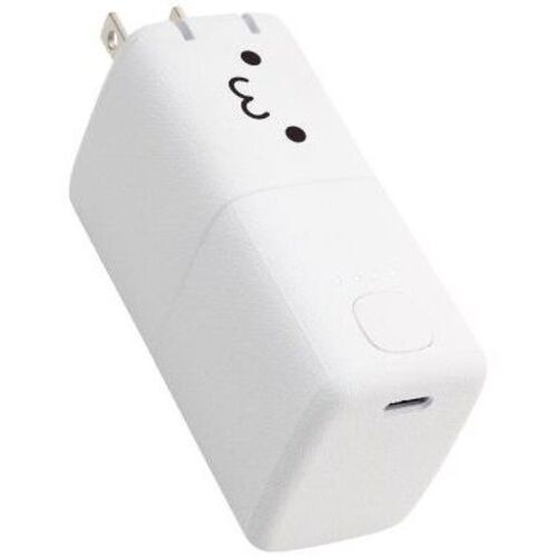 モバイルバッテリー／ＡＣ一体／ＵＳＢ　ＰＤ／３０Ｗ／しろちゃん　ＤＥ－ＡＣ０９－５０００ＷＦ　■お取り寄せ品