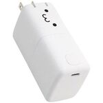 モバイルバッテリー／ＡＣ一体／ＵＳＢ　ＰＤ／３０Ｗ／しろちゃん　ＤＥ－ＡＣ０９－５０００ＷＦ　■お取り寄せ品