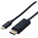 変換ケーブル／ＵＳＢ　Ｔｙｐｅ－Ｃ　－　ＤｉｓｐｌａｙＰｏｒｔ／１．０ｍ／ブラック　■お取り寄せ品