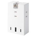 ＵＳＢタップ／ＵＳＢ－Ｃｘ２／ＵＳＢ－Ａｘ１／ＡＣｘ３／２０Ｗ／直挿し　Ｔ－Ｕ０７－３ＡＣ２ＷＨ　■お取り寄せ品
