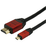 ＨＤＭＩマイクロケーブル　５．０ｍレッド　【お取り寄せ品】７営業日以内届