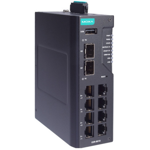 ８ＦＥ銅線＋２ＧｂＥ　ＳＦＰマルチポート　産業用セキュアルーター　ＶＰＮ　コンフォーマルコーティング　■お取り寄せ品