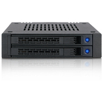 ２ｘ２．５インチ　ＳＡＴＡ　ＳＳＤ　／　ＨＤＤ搭載用リムーバブルケース　ＭＢ７４２ＳＰ－Ｂ　■お取り寄せ品