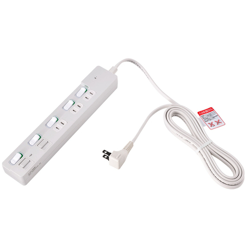 個別スイッチ付ＵＳＢタップ　３ｍ　ホワイト　ＷＬＫ－３２２３ＳＵＣ（Ｗ）　■お取り寄せ品