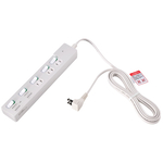 個別スイッチ付ＵＳＢタップ　３ｍ　ホワイト　ＷＬＫ－３２２３ＳＵＣ（Ｗ）　■お取り寄せ品