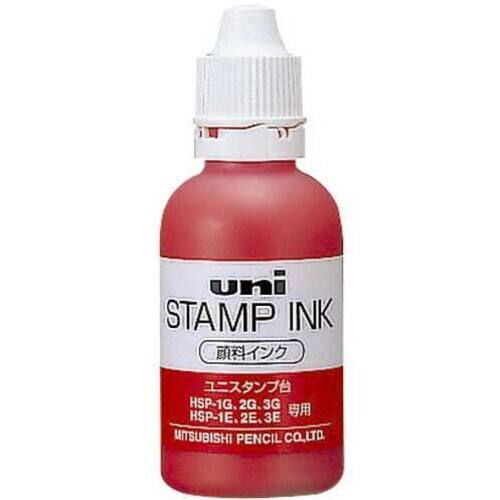 三菱　スタンプ台補充インク赤