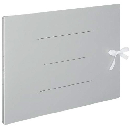 ガバットファイル（紙製）　Ａ３横　灰