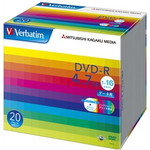 ＤＶＤ－Ｒ　４．７ＧＢ　ＰＣデータ用　１－１６倍速　２０枚スリムケース入り　ワイド印刷可能　■２営業日内届