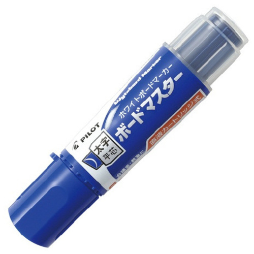 ボードマーカー　ボードマスター　太字平芯　青