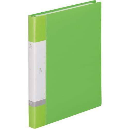 クリヤーブック交換式　黄緑Ａ４縦背幅２５ｍｍ１０冊