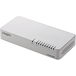 Ｇｉｇａ対応スイッチングＨｕｂ／８ポート／プラスチック筐体／磁石付き／電源内蔵モデル／ホワイト　■お取り寄せ品