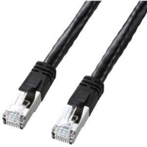 ＰｏＥ　ＣＡＴ６ＬＡＮケーブル（５ｍ・ブラック）　ＫＢ－Ｔ６ＰＯＥ－０５ＢＫ　■お取り寄せ品