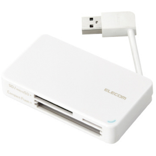 ＵＳＢ２．０カードリーダー　ホワイト