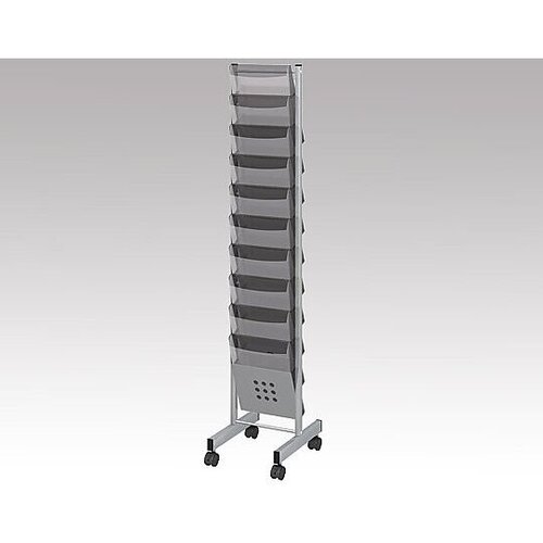 パンフレットスタンド　１列&times;１０段　ＰＳ－１１０　８－４４７５－０１