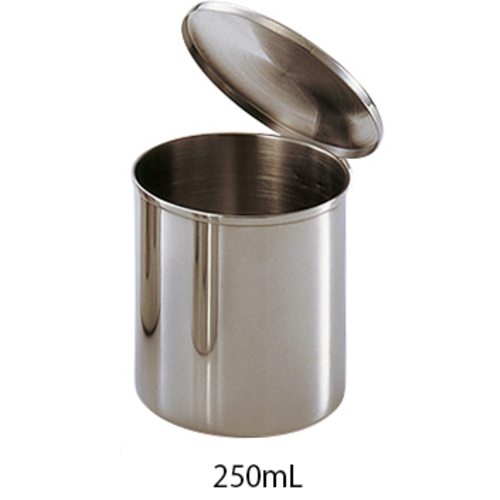 万能壷　２５０ｍＬ　&phi;７５&times;７５ｍｍ　ステンレス（ＳＵＳ３０４）　　０－７０７７－０２