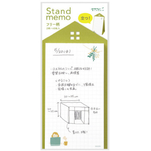 メモ　スタンド　縦型　フリー柄　【お取り寄せ品】８営業日以内届