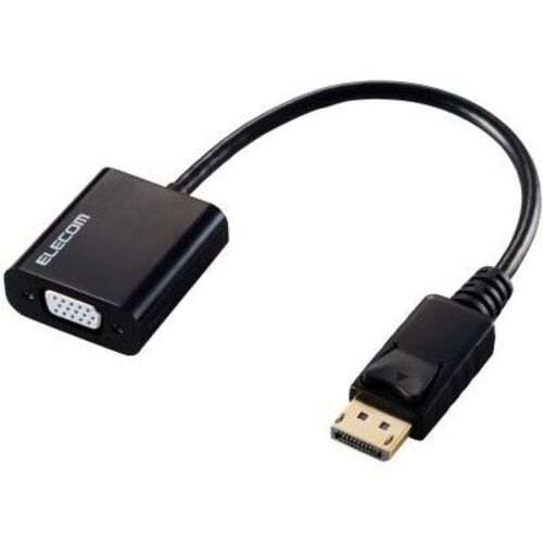 変換アダプタ／ＤｉｓｐｌａｙＰｏｒｔ－ＶＧＡ／ブラック　ＡＤ－ＤＰＶＧＡＢＫ２　■お取り寄せ品