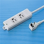 工事物件タップ（３Ｐ・２個口・３ｍ）　ＴＡＰ－Ｋ２Ｌ－３　■お取り寄せ品