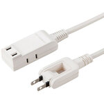 マイクロ電源タップ（収納式スイングプラグ・３個口・０．５ｍ・ホワイト）　ＴＡＰ－Ｍ７０５Ｗ　■お取り寄せ品