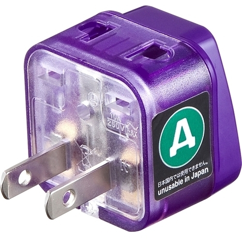 海外電源変換アダプタ　エレプラグＷ－Ａ（アメリカ）　ＴＲ－ＡＤ１１　■お取り寄せ品