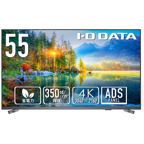 ワイド液晶ディスプレイ　５５型／３８４０×２１６０／ＨＤＭＩ、Ｄ－ｓｕｂ９ピン（オス）／ブラック　■２営業日内届