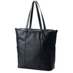 トートバッグ／合皮／２Ｗａｙ／１５．６ｉｎｃｈ／１８Ｌ／ブラック　ＢＭ－ＴＢＳＬＶ０１ＢＫ　■お取り寄せ品