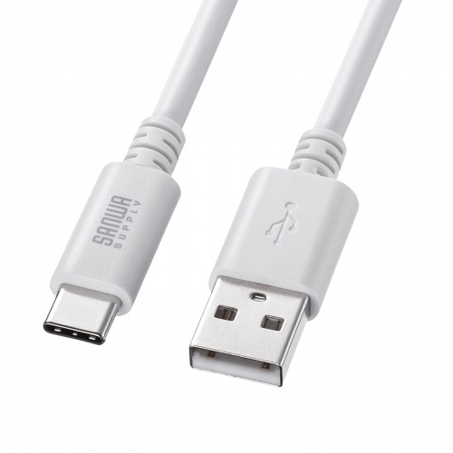 ＵＳＢ　２．０　Ｔｙｐｅ－Ｃケーブル（Ｃ－Ａ・３ｍ・ホワイト）　ＫＵ－ＣＡ３０Ｗ　■お取り寄せ品
