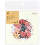 シール２５２０　ＰＣＭ　デコレーション　花柄　赤　【お取り寄せ品】８営業日以内届