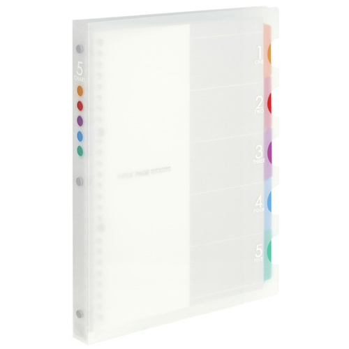 Ｂ５　バインダー　ファイブチャート　クリア