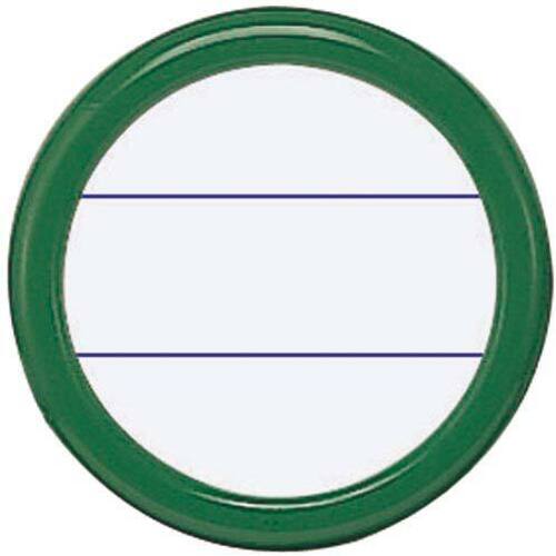 丸型名札安全ピン・クリップ両用型　直径４５ｍｍ緑