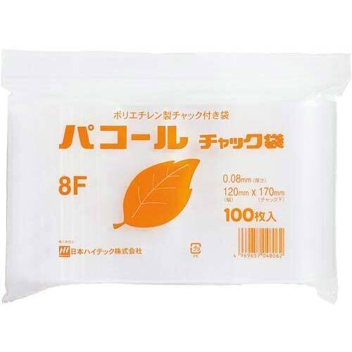 パコールチャック袋　Ａ６　１００枚入