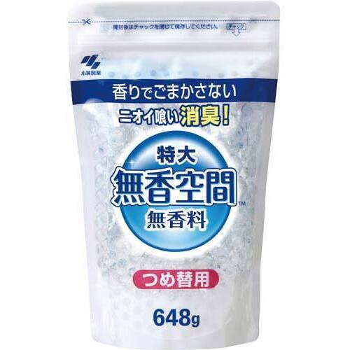 無香空間　特大　つめ替用　無香料　６４８Ｇ×５