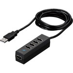 どっちもＵＳＢハブ　ＵＳＢ２．０　５ポートブラック