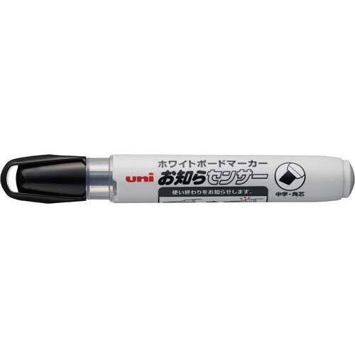 ボードマーカーユニお知らセンサー中字角芯　黒１０本